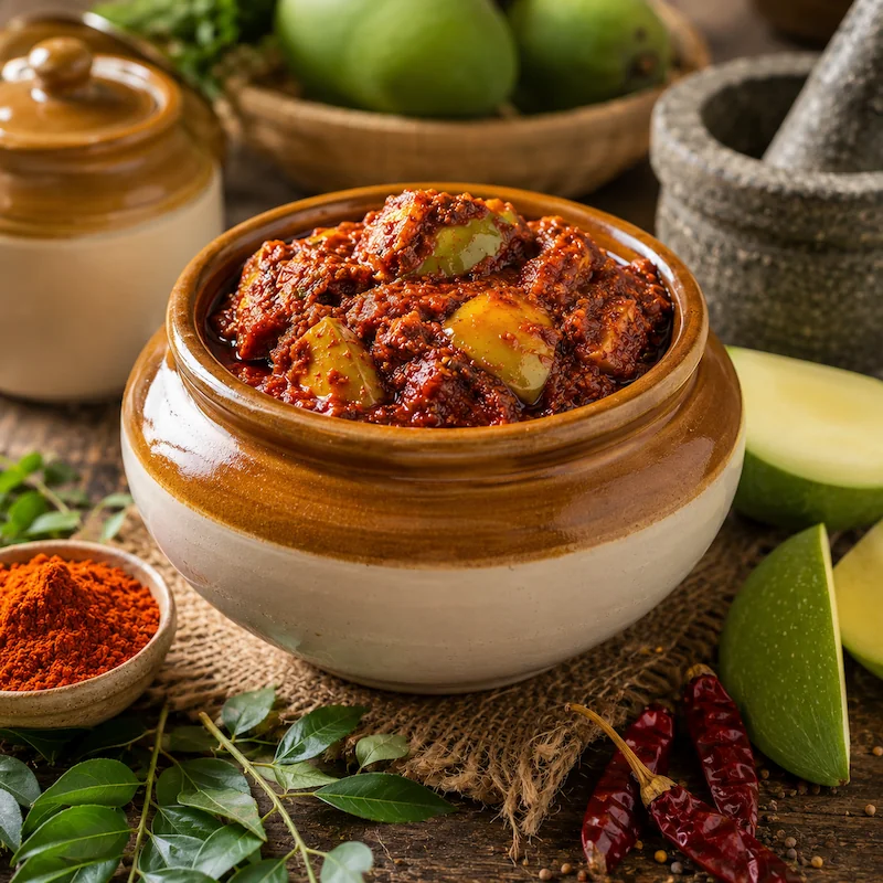 Homemade Avakaya Pickle